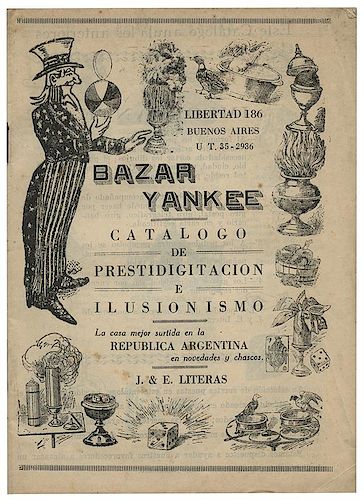 Bazar Yankee Catalogo de Prestidigitation e Illusionismo.