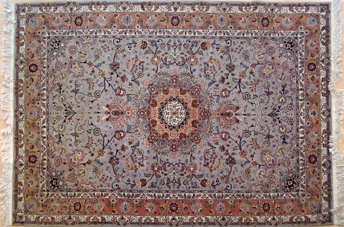 Two Contemporary oriental rugs, 9' x 6' and 6'7" x