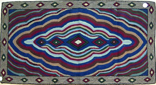 Three hooked rugs, early/mid 20th c.