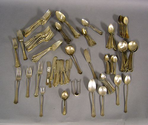 Group of American sterling silver flatware to incl