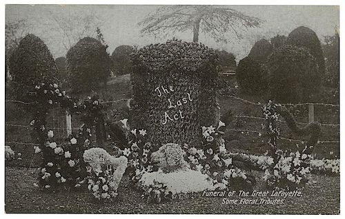 Real Photo Postcard (RPPC). The Last Act: Funeral of The Great Lafayette.