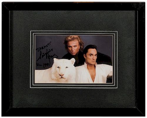 Siegfried & Roy. Signed Color Photograph.