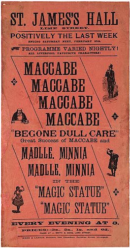 Maccabe, Frederic. Begone Dull Care. The Magic Statue.