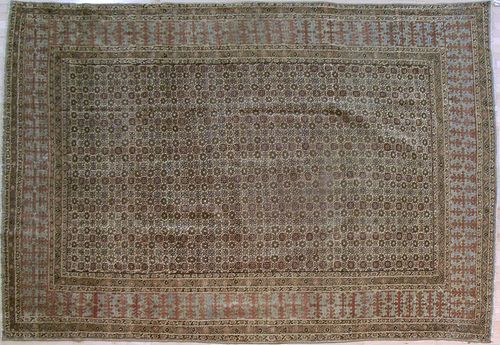 Roomsize Persian carpet, ca. 1910, with overall fl