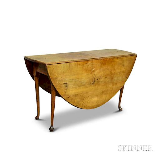 Queen Anne Maple Drop-leaf Table