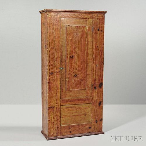 Painted Pine Clothes Cupboard