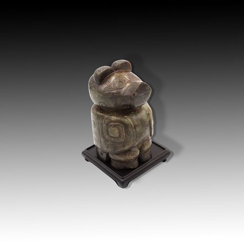 A Chinese Jade Bird from 200AD in the Han Dynasty with a Modern Stand

Provenance:

Originally part of a comprehensive Dutch collection gathered durin