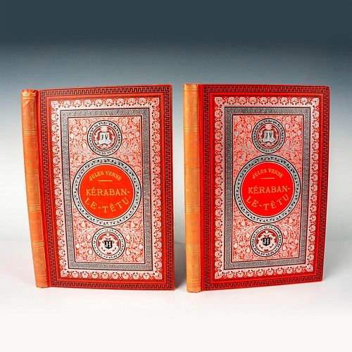 Jules Verne, 2 Vols. Keraban-Le-Tetu, Initiales, Argentees