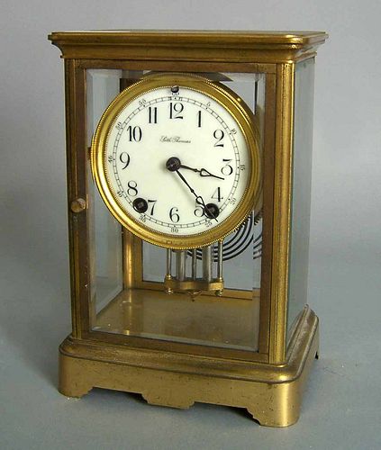 Seth Thomas crystal regulator clock, 9 3/4" h.
