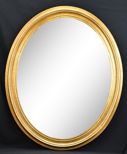 GILDED OVAL MIRROR