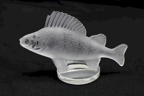 Signed Lalique France Fish Sculpture