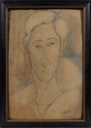 Amedeo Modigliani, Attributed: Portrait of a Woman