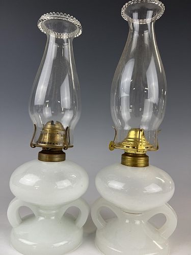Two Ripley Double Handled Finger Lamps