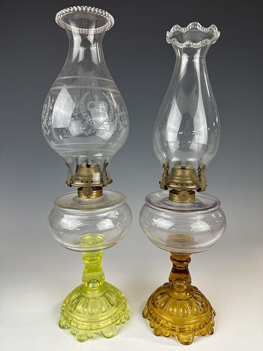 Two Belmont Stand Lamps