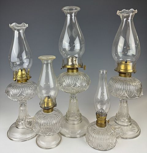 Five Kerosene Lamps