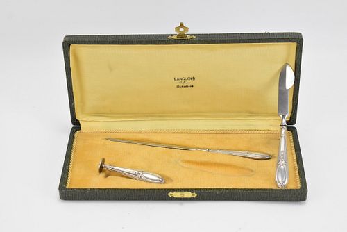 ANTIQUE FRENCH SILVER WRITING SET