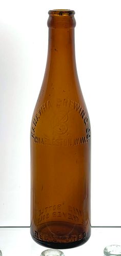 1908 Kanawha Brewery.Beer 12oz Embossed Bottle Charleston, West Virginia