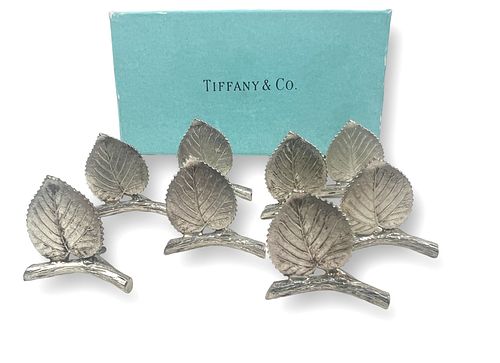 (8) Sterling Silver Tiffany & Co Name Card Holders