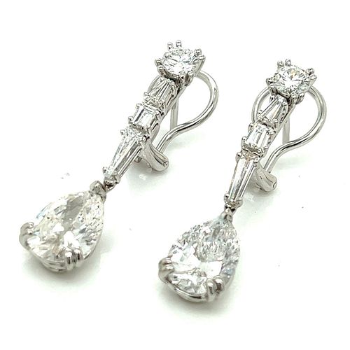 Platinum EGL Certified Diamond Earrings