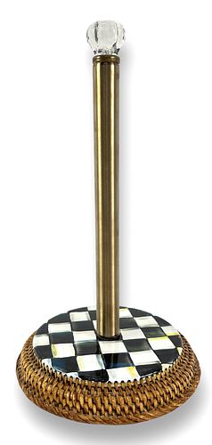 Mackenzie Childs Courtly Check Paper Towel Holder