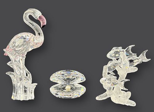 (3) Swarovski Crystals Figures w/ Boxes