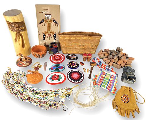 Lg. Group of Native American Items