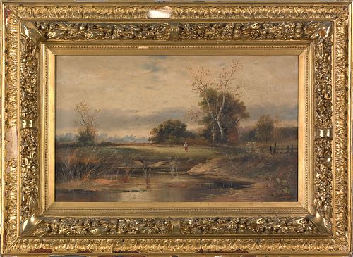 L. Fuger(19th c.), pair of oil on canvas landscape