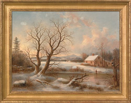 Thomas Birch(American, 1779-1851), oil on canvas w