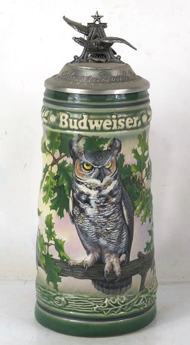 1994 Budweiser "Great Horned Owl" CS264 Stein Missouri Saint Louis