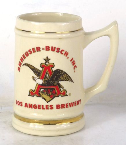 1989 Budweiser Los Angeles Brewery Anniversary Stein Missouri Saint Louis