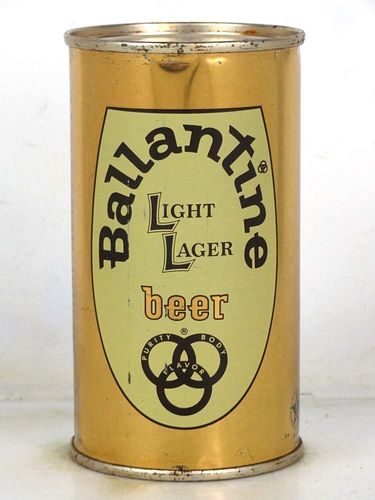 1959 Ballantine Light Lager Beer 12oz 34-04.2 Flat Top New Jersey Newark