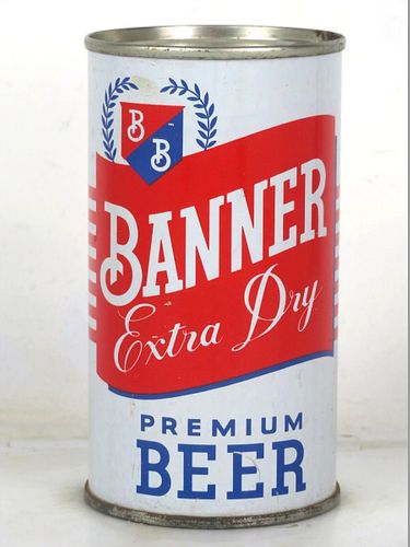 1961 Banner Extra Dry Beer 12oz 34-26 Flat Top Maryland Cumberland