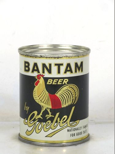 1950 Bantam Beer by Goebel 8oz 241-17.1b Flat Top Michigan Detroit