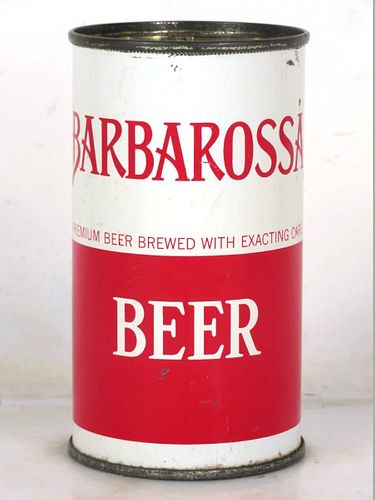 1959 Barbarossa Beer 12oz 34-38 Flat Top Ohio Cincinnati