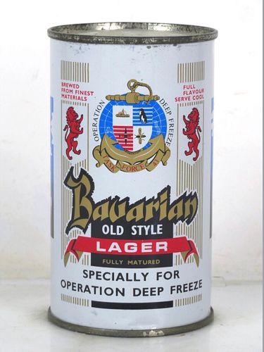1959 Bavarian Old Style Lager Beer 12oz Flat Top Aukland New Zealand