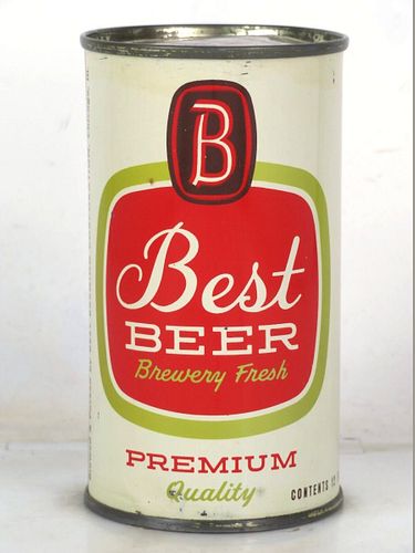 1957 Best Beer 12oz 36-25.1 Flat Top Illinois Chicago