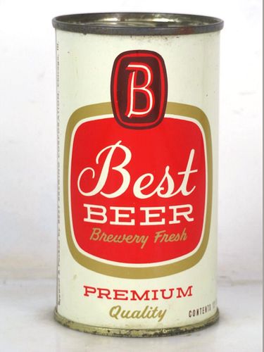 1957 Best Beer 12oz 36-25.1a Flat Top Illinois Chicago
