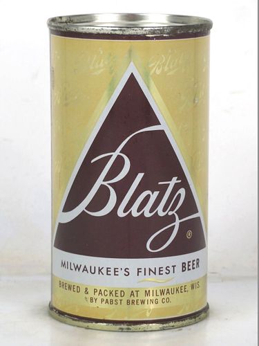 1958 Blatz Beer 12oz 39-22.1a Flat Top Wisconsin Milwaukee