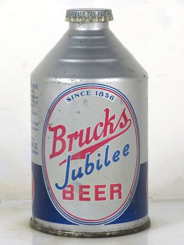1942 Bruck's Jubilee Beer 12oz 192-22 Crowntainer Ohio Cincinnati