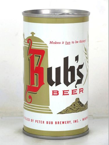1967 Bub's Beer 12oz T47-04 Ring Top Minnesota Winona