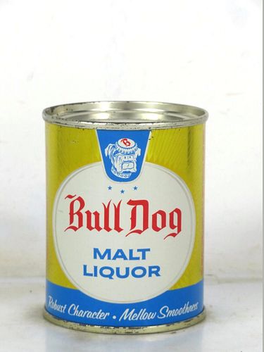 1962 Bull Dog Malt Liquor 8oz 239-13 Flat Top Illinois Chicago