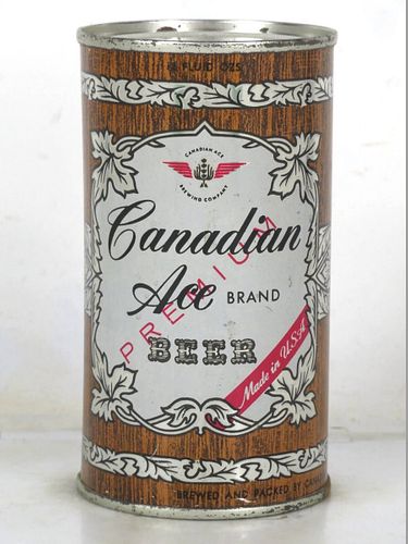 1961 Canadian Ace Beer 12oz 48-13.3V Unpictured Flat Top Illinois Chicago