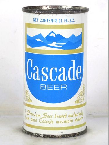 1960 Cascade Beer 11oz 48-24 Flat Top Oregon Portland