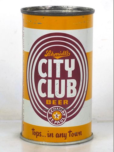 1952 City Club Beer 12oz 130-05b Flat Top Minnesota Saint Paul