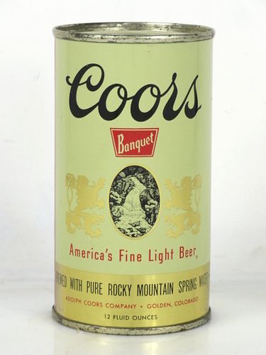 1958 Coors Banquet Beer 12oz 51-24.2c Flat Top Colorado Golden