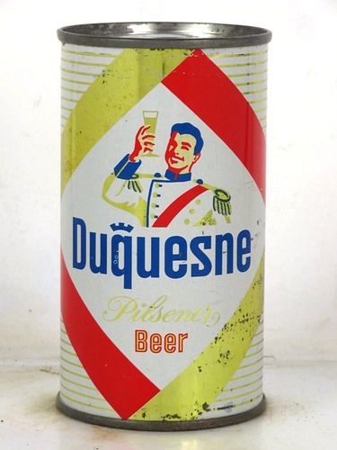 1958 Duquesne Pilsener Beer 12oz 57-12 Flat Top Pennsylvania Pittsburgh