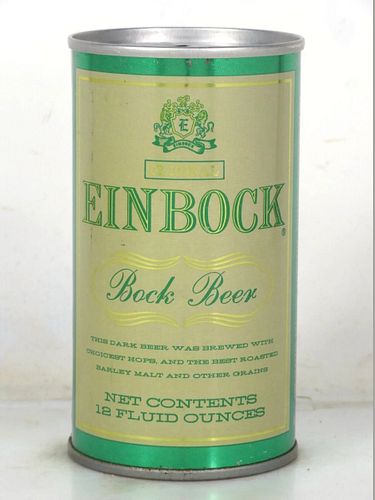 1971 Einbock Bock Beer 12oz T61-23 Ring Top Colorado Pueblo