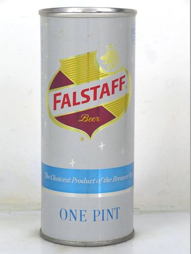 1969 Falstaff Beer 16oz One Pint T150-08 Ring Top Missouri Saint Louis