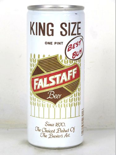1975 Falstaff Beer "Best Buy" 16oz One Pint Unpictured. Ring Top Rhode Island Cranston