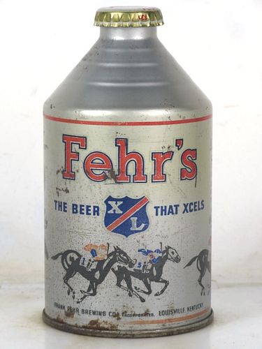 1939 Fehr's X/L Beer 12oz 193-23 Crowntainer Kentucky Louisville